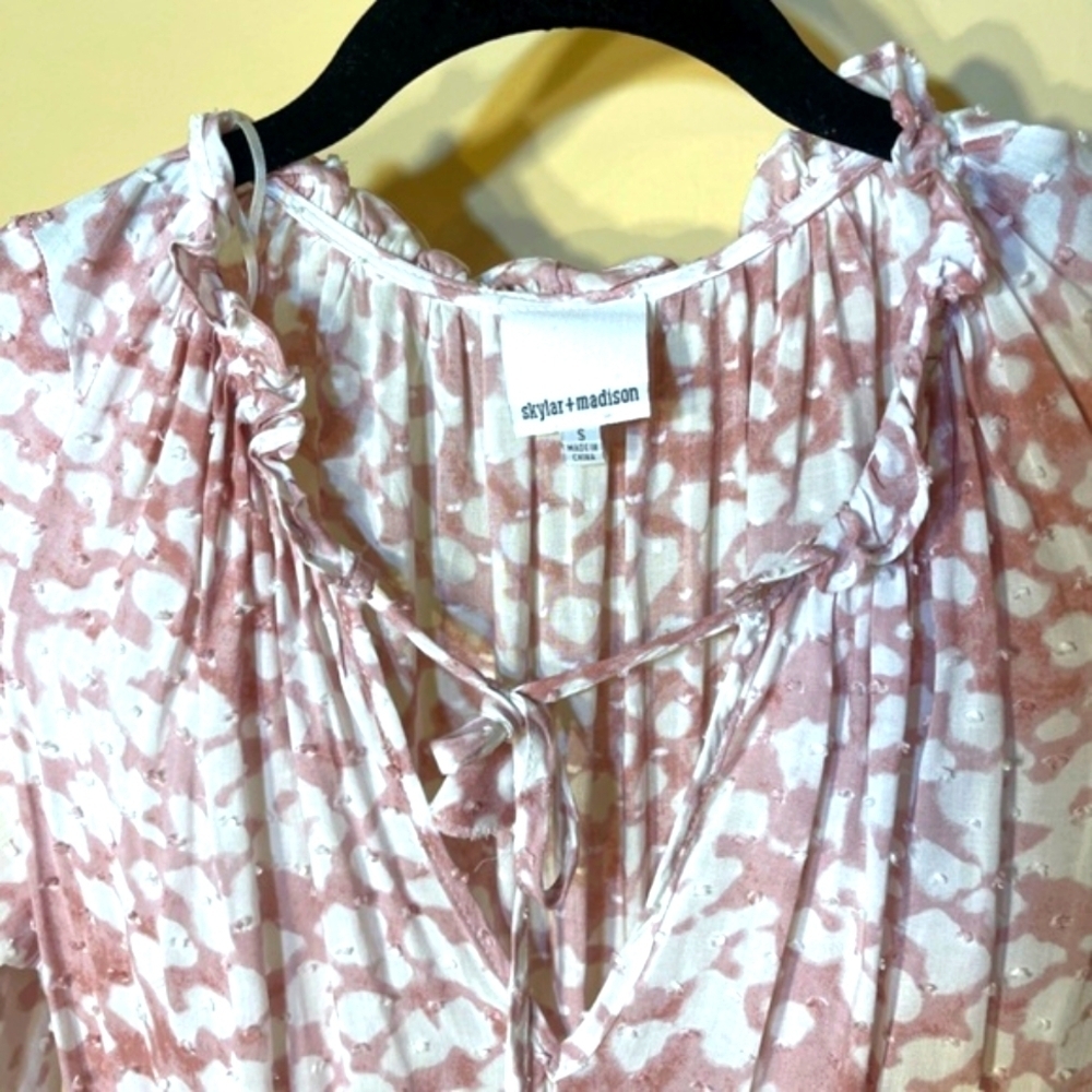 Skylar + Madison Pink and White Mini Dress - Picture 11 of 11